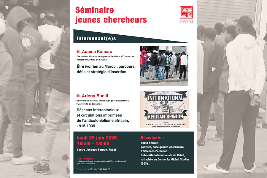 Jeunes chercheurs du CJB 29 juin 2026